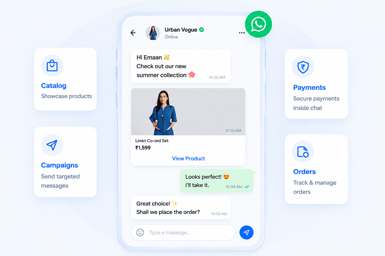 Engage Customers on WhatsApp